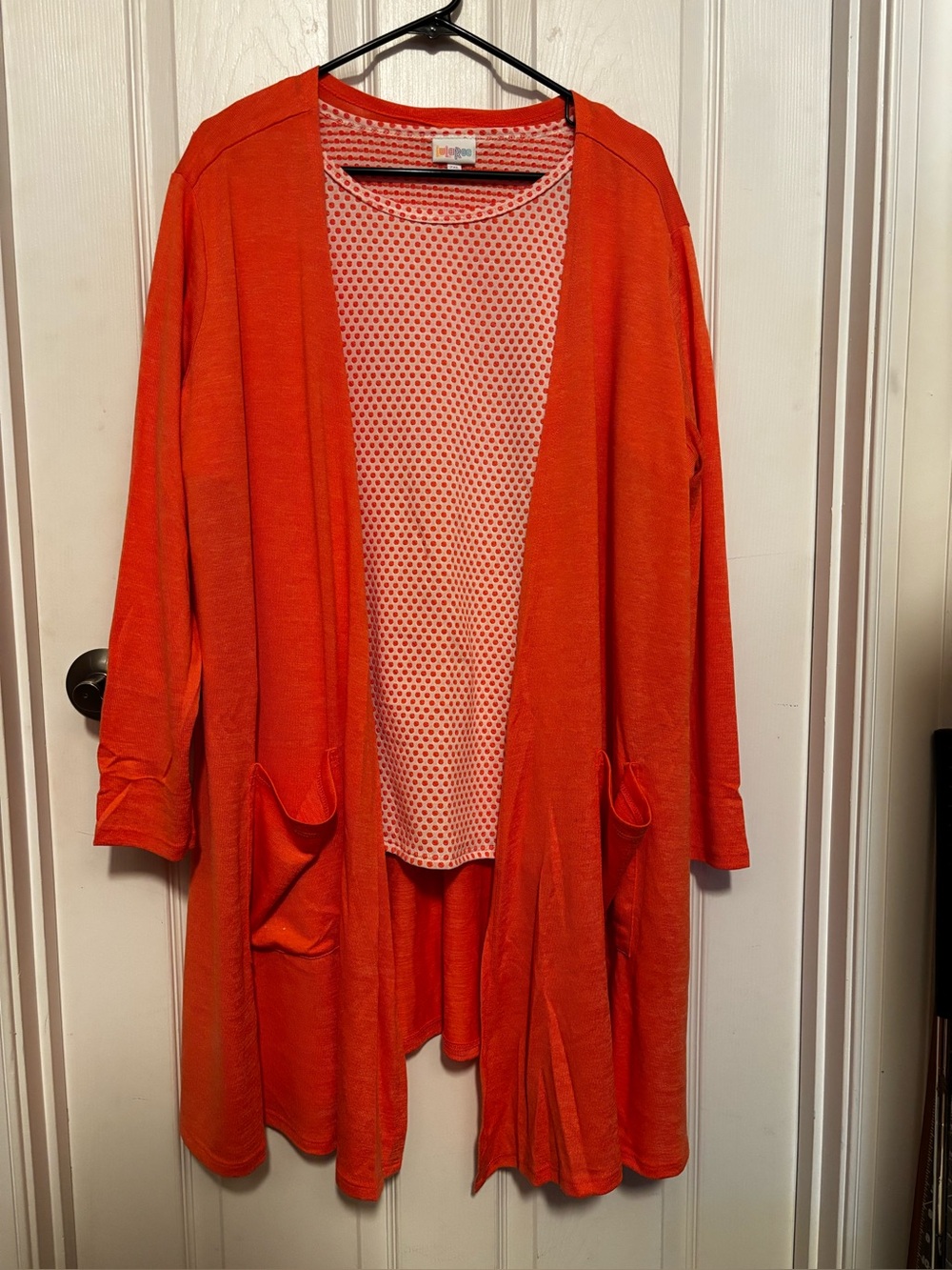 Lularoe NWOT TWO PC SET Caroline GiGi Soft Fall Orange White